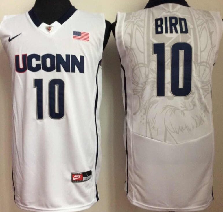Sue Bird Jersey #10 Uconn Huskies NCAA Basketball White