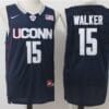 Kemba Walker Jersey #15 Uconn Huskies NCAA Basketball Dark Blue