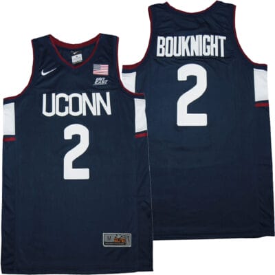 James Bouknight Jersey #2 Uconn Huskies NCAA College Basketball Blue