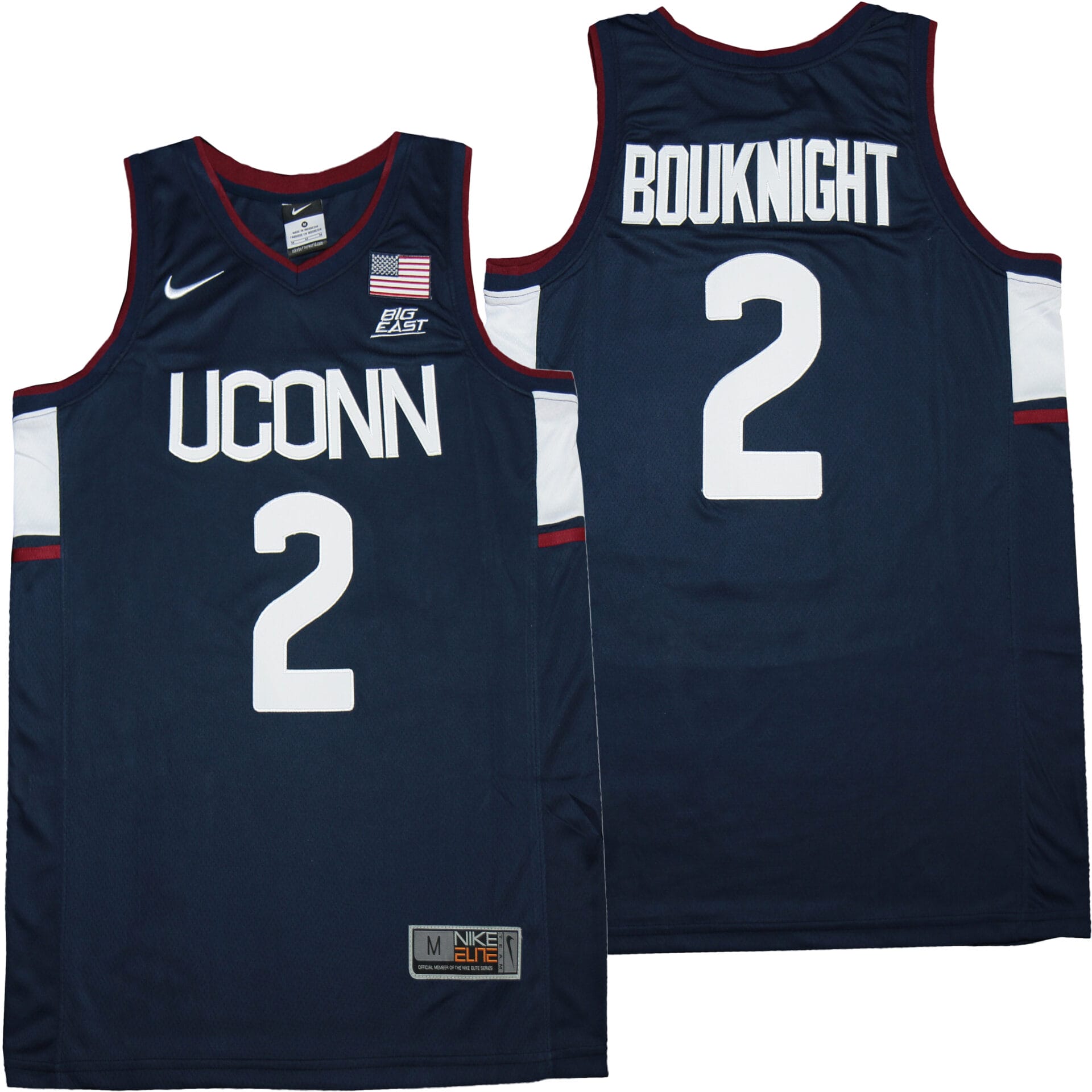 James Bouknight Jersey #2 Uconn Huskies NCAA College Basketball Blue