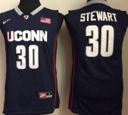 Breanna Stewart Jersey #30 Uconn Huskies NCAA Basketball Blue