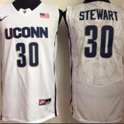 Breanna Stewart Jersey #30 Uconn Huskies NCAA Basketball White