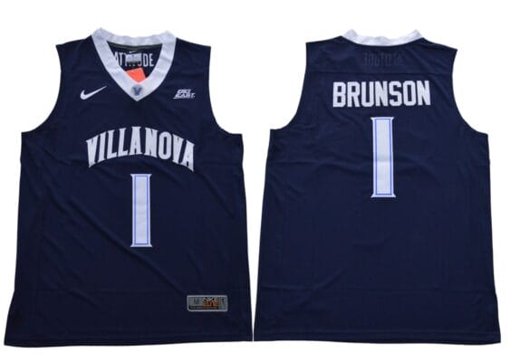 Jalen Brunson Jersey #1 Villanova Wildcats NCAA Basketball