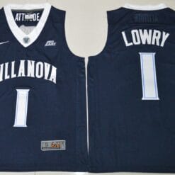 Kyle Lowry Jersey #1 Villanova Wildcats NCAA Basketball Dark Blue
