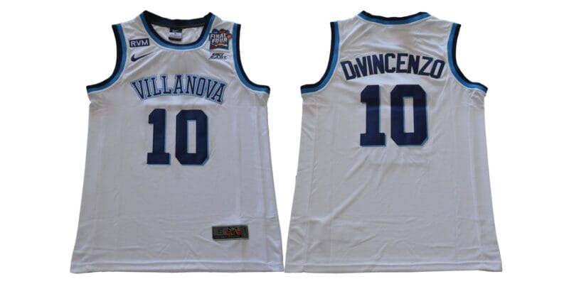 Donte DiVincenzo Jersey #10 Villanova Wildcats NCAA Basketball White