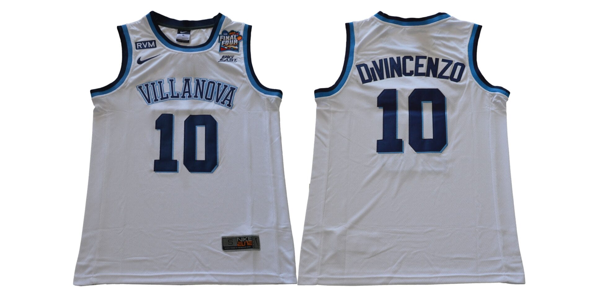 Donte DiVincenzo Jersey #10 Villanova Wildcats NCAA Basketball White