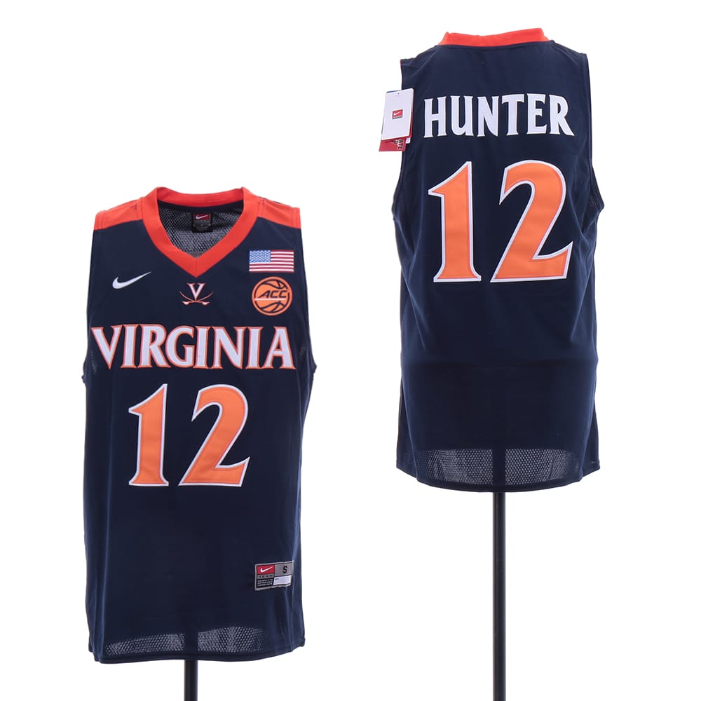 Virginia Cavaliers #12 DeAndre Hunter Jersey NCAA Basketball Jersey