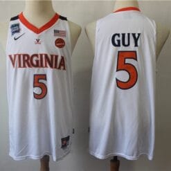 Kyle Guy Jersey #5 Virginia Cavaliers NCAA Basketball Jersey White