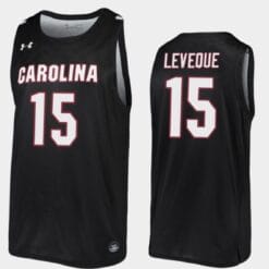 Wildens Leveque Jersey #15 South Carolina Gamecocks College Basketball Black Replica