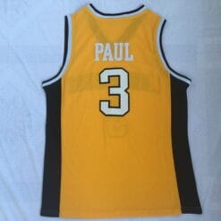 Chris Paul Jersey #3 Wake Forest Demon Deacons NCAA Basketball Jersey Yellow