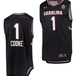 Zia Cooke Jersey #1 South Carolina Gamecocks College Basketball Black