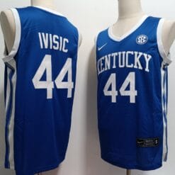 Zvonimir Ivisic Jersey #44 Kentucky Wildcat College Basketball Stitched Blue