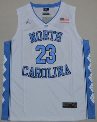 Michael Jordan Jersey #23 North Carolina Tar Heels NCAA Basketball White