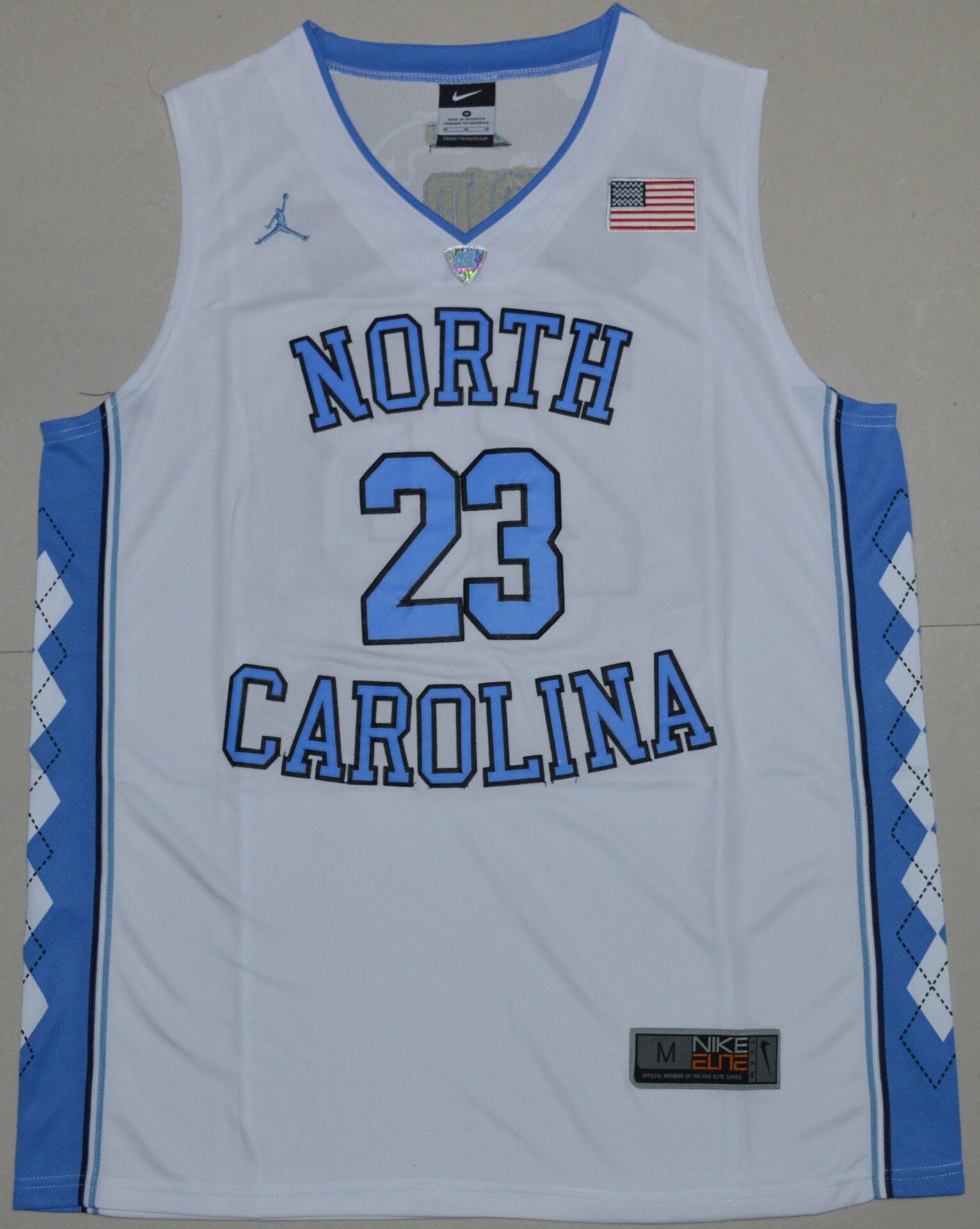 Michael Jordan Jersey #23 North Carolina Tar Heels NCAA Basketball White