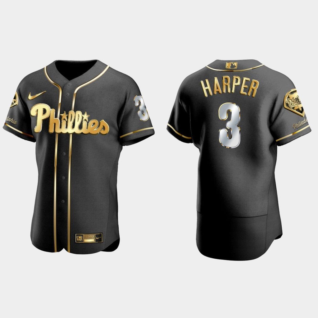 Philadelphia Phillies #3 Bryce Harper Baseball Jersey - Image 3