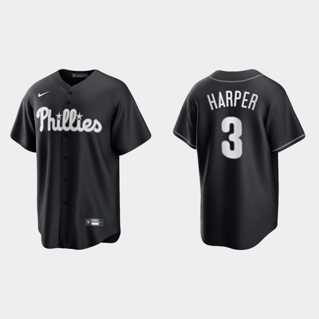 Philadelphia Phillies #3 Bryce Harper Baseball Jersey - Image 4