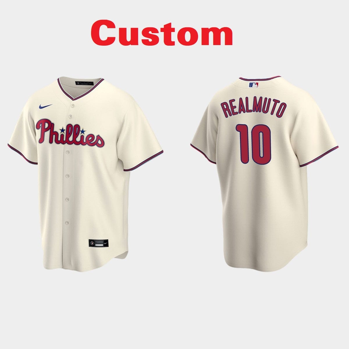 Custom Philadelphia Phillies Baseball Jersey Name and Number All Colors Available - Image 13
