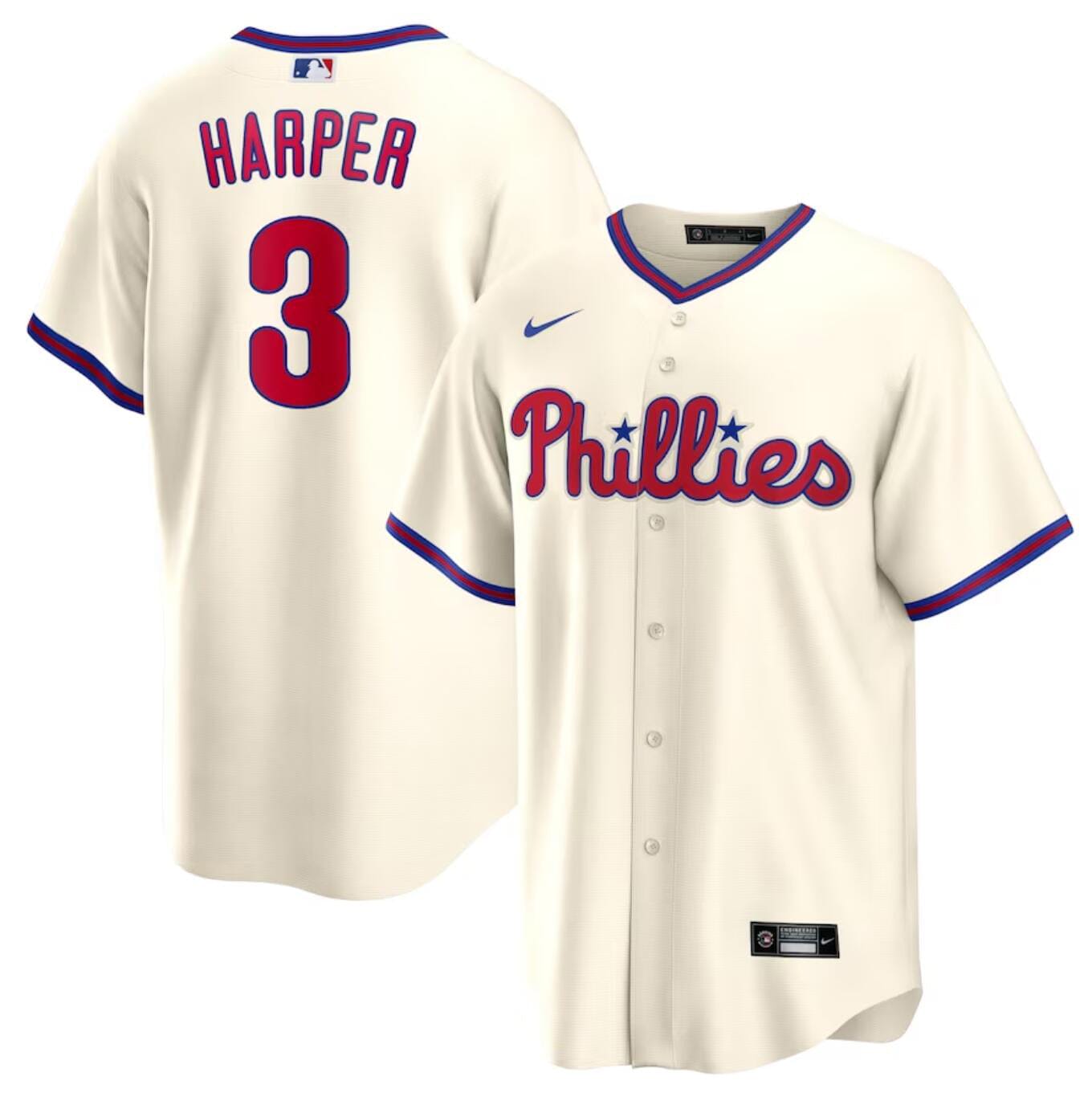 Philadelphia Phillies #3 Bryce Harper Baseball Jersey - Image 9