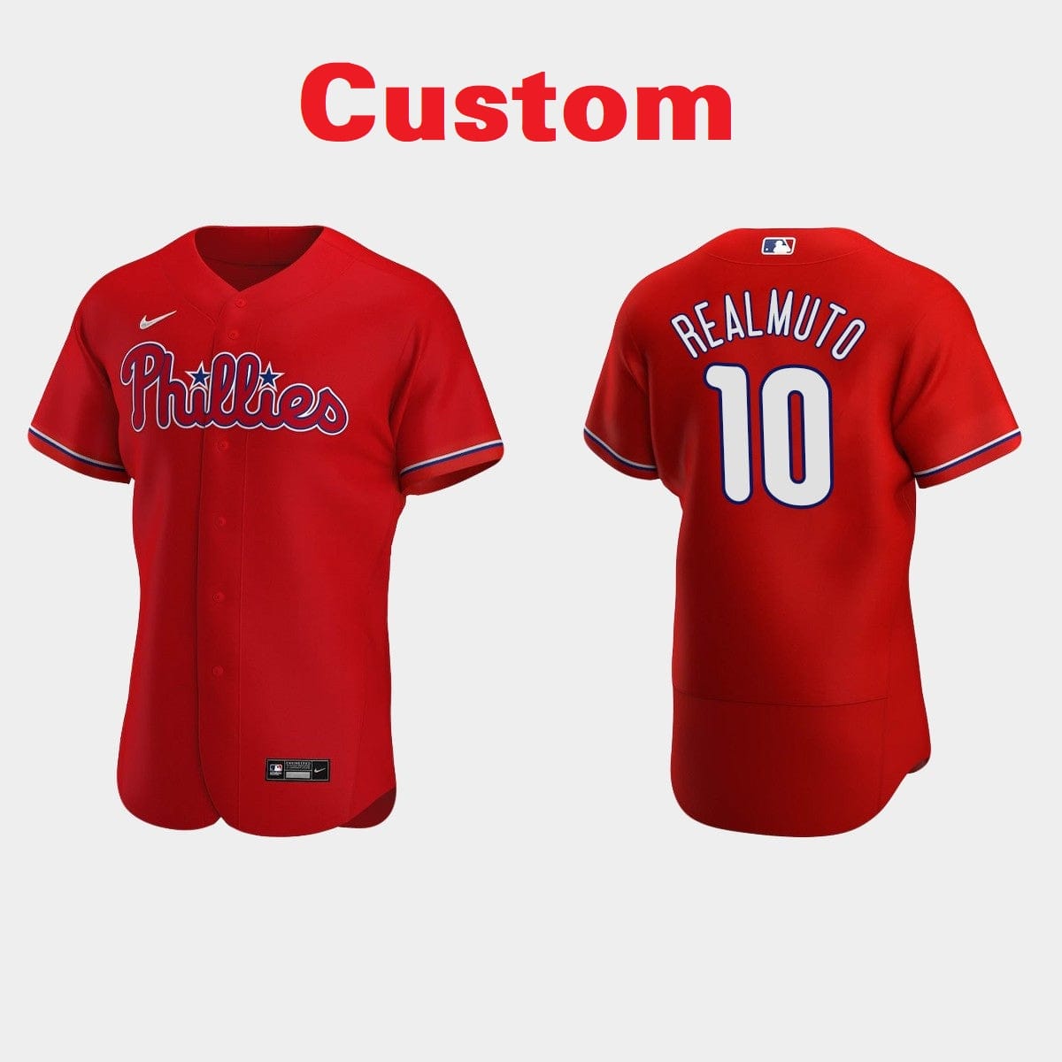 Custom Philadelphia Phillies Baseball Jersey Name and Number All Colors Available - Image 8