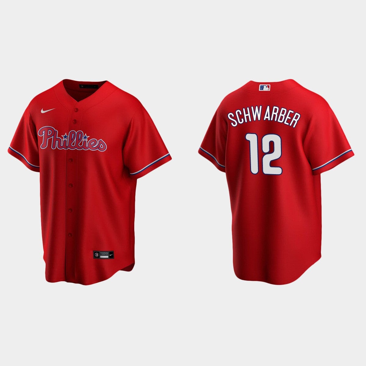 Philadelphia Phillies #12 Kyle Schwarber Baseball Jersey All Colors Available - Image 5