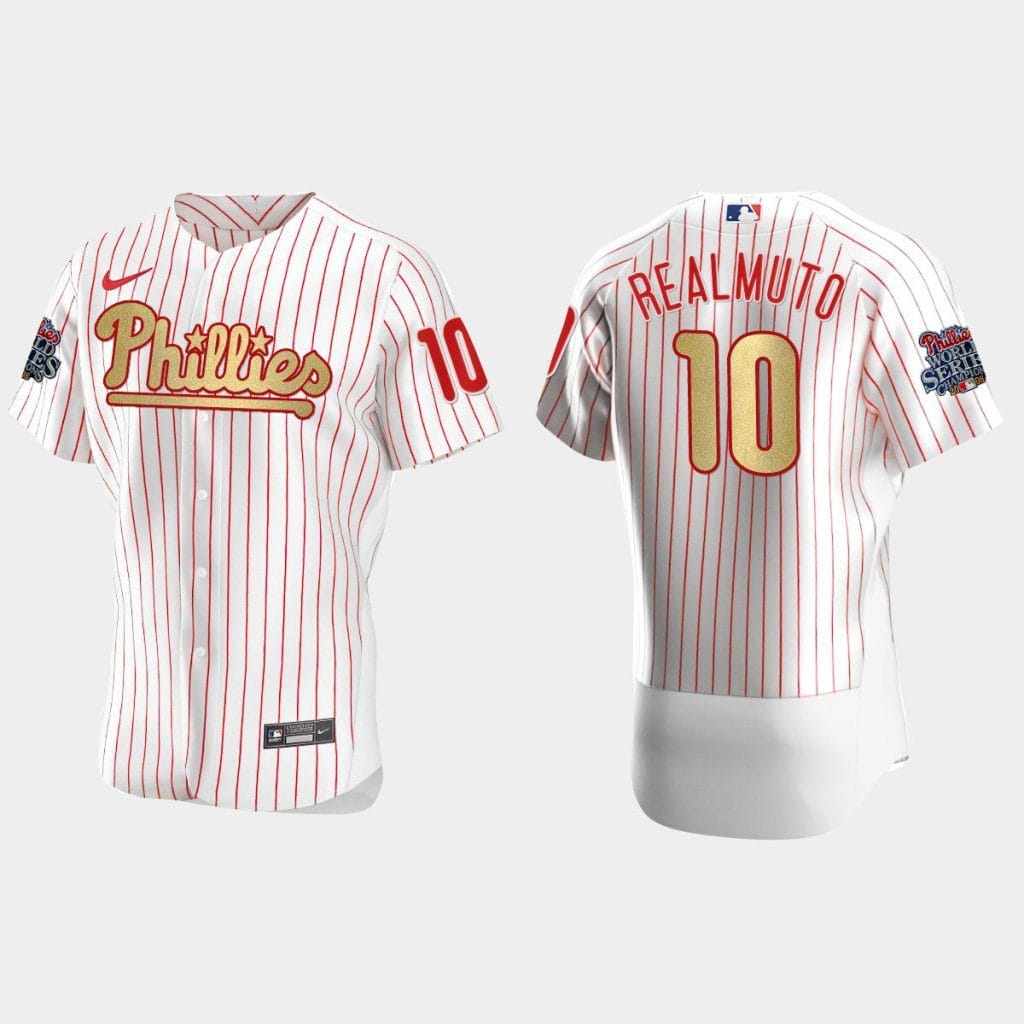 Philadelphia Phillies #10 J.T. Realmuto Baseball Jersey Available All Colors - Image 10