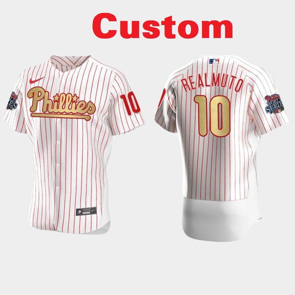 Custom Philadelphia Phillies Baseball Jersey Name and Number All Colors Available - Image 4