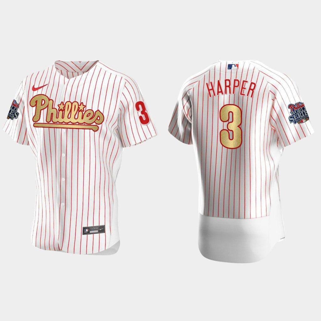 Philadelphia Phillies #3 Bryce Harper Baseball Jersey - Image 17