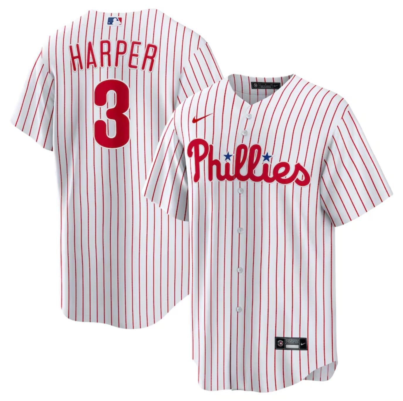 Philadelphia Phillies #3 Bryce Harper Baseball Jersey - Image 18
