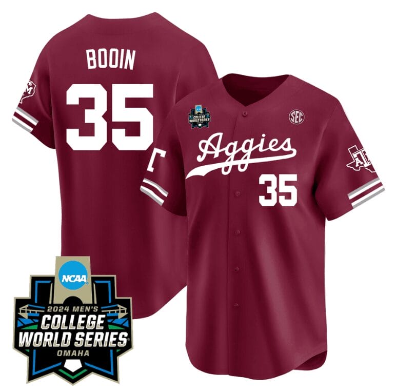 Jason Bodin Jersey #35 Texas AM Aggies 2024 College World Series Vapor Premier Limited NCAA Baseball Stitched Aggie Maroon