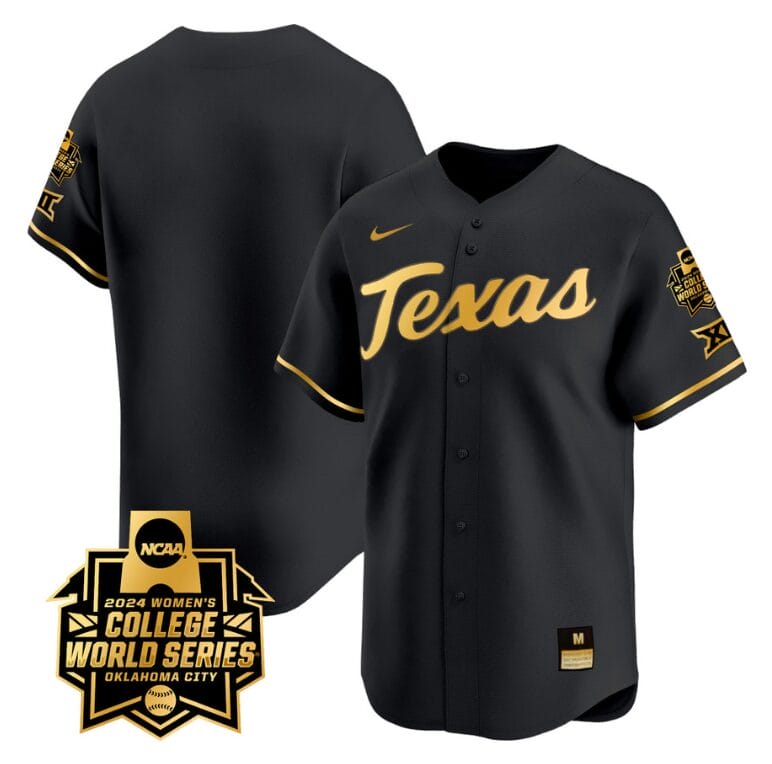 Texas AM Aggies Team Jersey 2024 College World Series Patch Vapor Premier Limited NCAA Baseball Stitched Black Gold