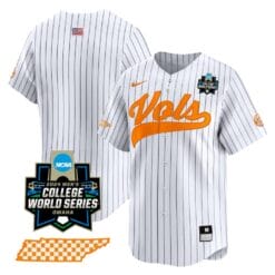 Tennessee Volunteers Team Jersey 2024 College World Series Vapor Premier Limited NCAA Baseball Stitched Pinstripe