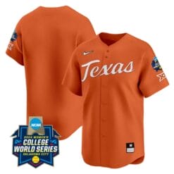 Texas AM Aggies Team Jersey 2024 College World Series Patch Vapor Premier Limited NCAA Baseball Stitched Orange