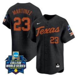 Viviana Martinez Jersey #23 Texas AM Aggies 2024 College World Series Patch Vapor Premier Limited NCAA Baseball Stitched Black