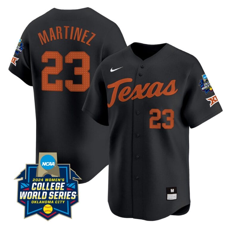 Viviana Martinez Jersey #23 Texas AM Aggies 2024 College World Series Patch Vapor Premier Limited NCAA Baseball Stitched Black