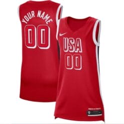 Red Women's USA Basketball 2024 Swingman Custom Jersey