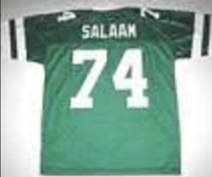 Abdul Salaam Jersey New York Jets Custom Throwback Football Green