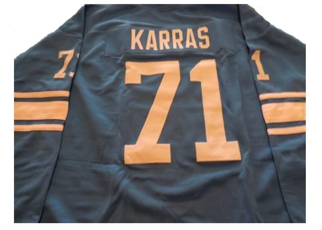 Alex Karras Jersey Detroit Lions Long Sleeve Custom Throwback Football