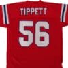 Andre Tippett Jersey New England Patriots Custom Throwback Football Red