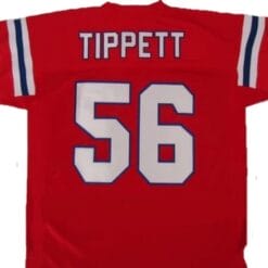 Andre Tippett Jersey New England Patriots Custom Throwback Football Red