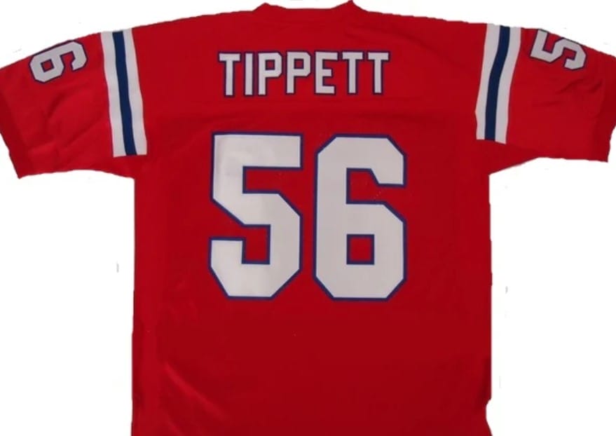 Andre Tippett Jersey New England Patriots Custom Throwback Football Red