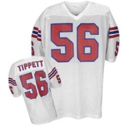 Andre Tippett Jersey New England Patriots Custom Throwback Football White