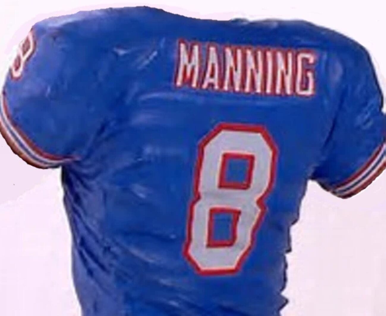 Archie Manning Jersey Houston Oilers Custom Throwback Football