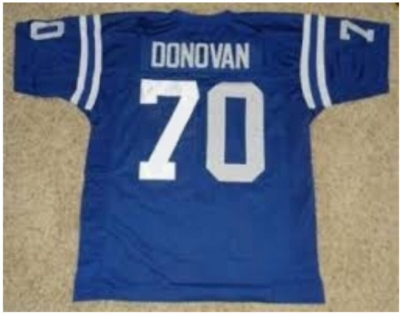 Art Donovan Jersey Baltimore Colts Custom Throwback Football