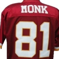 Art Monk Jersey Washington Redskins Custom Throwback Football Red