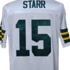 Bart Starr Jersey Green Bay Packers Custom Throwback Football White