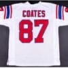 Ben Coates Jersey New England Patriots Custom Throwback Football White