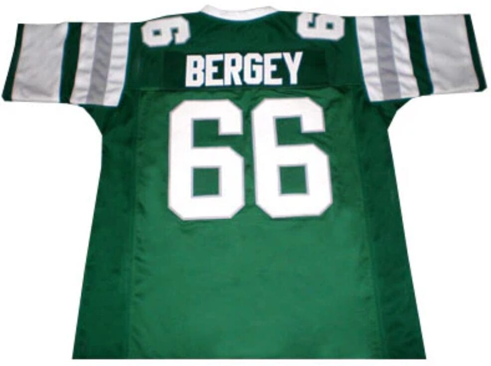 Bill Bergey Jersey Philadelphia Eagles Custom Throwback Football Green