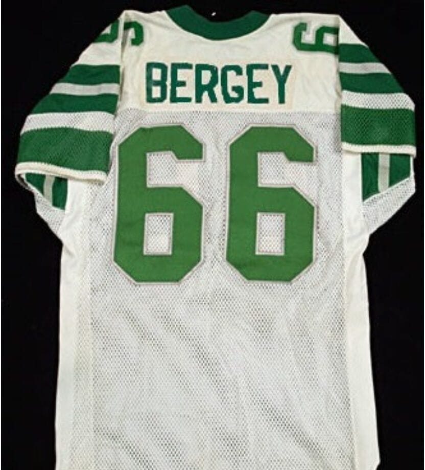 Bill Bergey Jersey Philadelphia Eagles Custom Throwback Football White