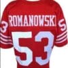 Bill Romanowski Jersey San Francisco 49ers Custom Throwback Football Red