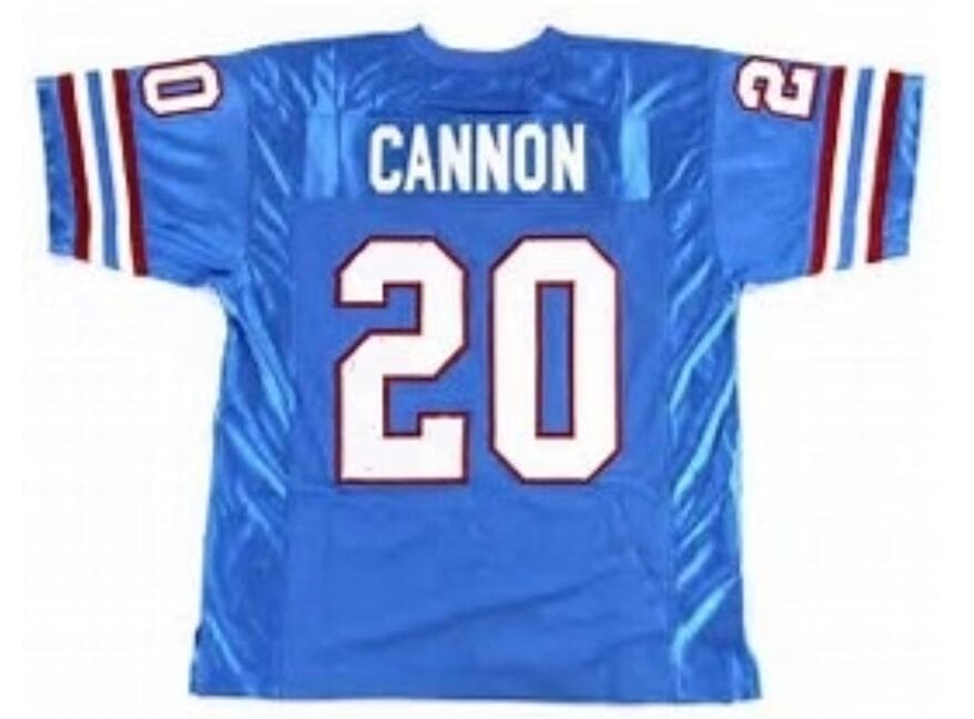 Billy Cannon Jersey Houston Oilers Custom Throwback Football